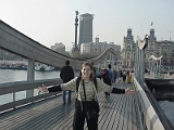 Erica On Boardwalk In Barcelona